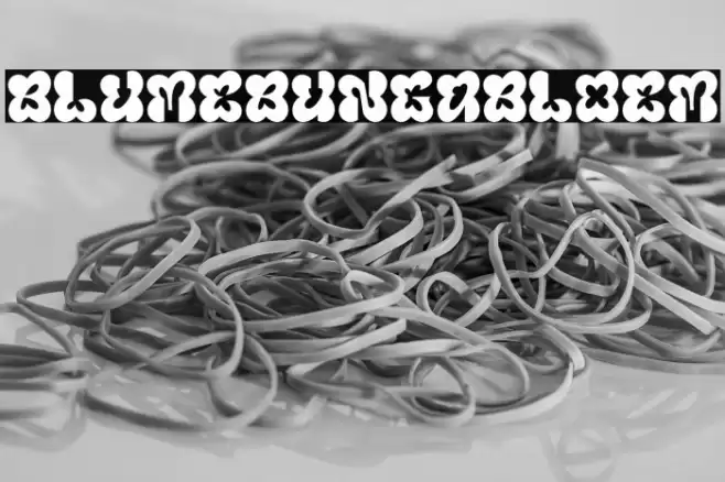 Blumebungabloem Font examples