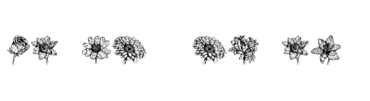 Blumen Regular  Frei Schriftart Herunterladen