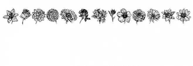 Blumen Regular Font UPPERCASE