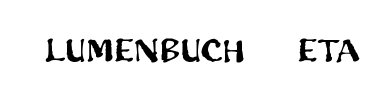 Blumenbuch Beta  フリーフォントのダウンロード