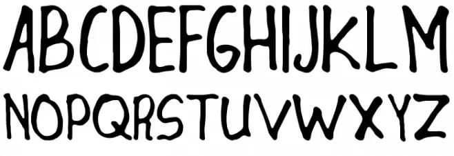 Blunder Sticky Bold Шрифта ВЕРХНИЙ