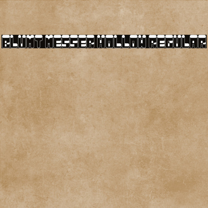 Blunt Messer Hollow Regular Example 2