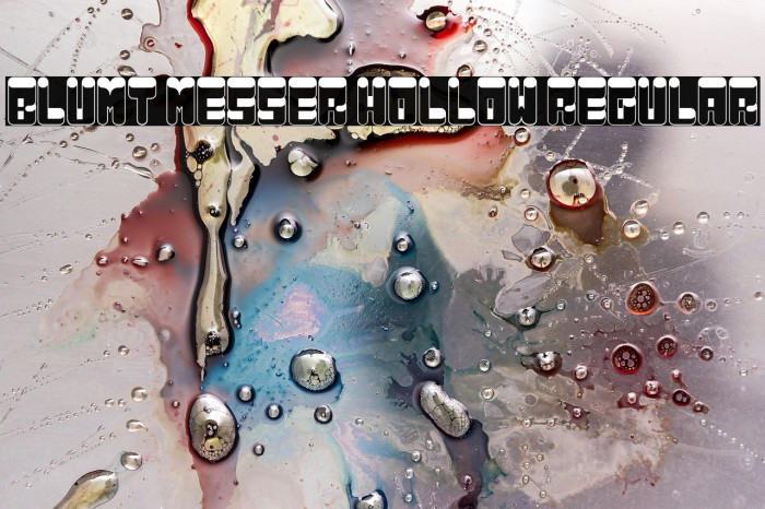 Blunt Messer Hollow Regular Example 3