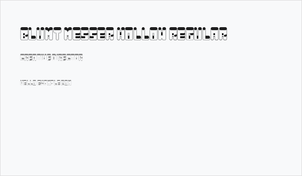 Blunt Messer Hollow Regular Business Card