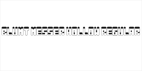 Blunt Messer Hollow Regular Logo