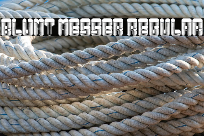 Blunt Messer Regular Example 2