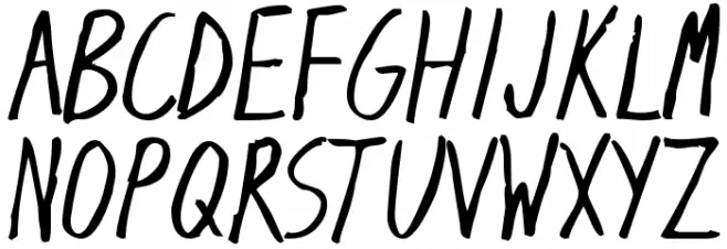 Blunt Schriftart Groß