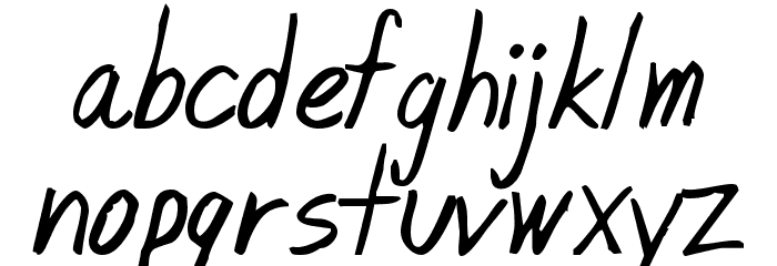 Blunt Font LOWERCASE