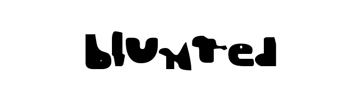 Blunted  font caratteri gratis