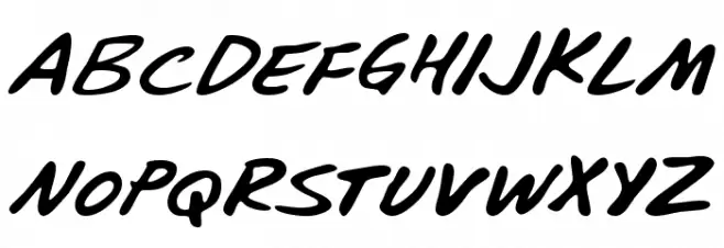 Blunter Шрифта ВЕРХНИЙ
