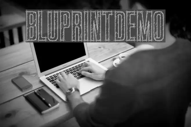 BluprintDEMO Font examples