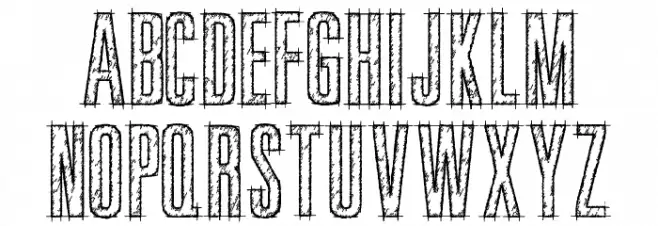 BluprintDEMO フォント 小文字