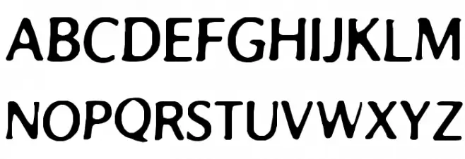 Blur Schriftart Groß