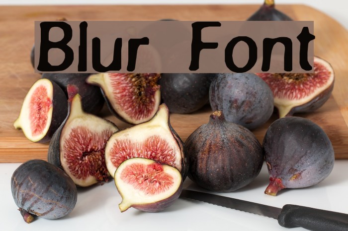 Blur Font examples