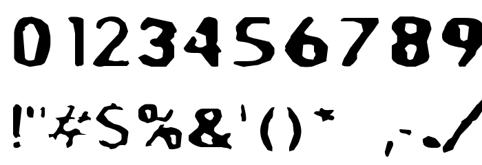BlurrdWide Font OTHER CHARS