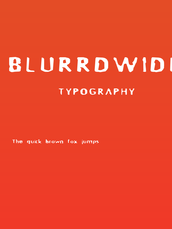 BlurrdWide Poster