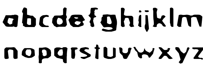 BlurrdWide Font LOWERCASE