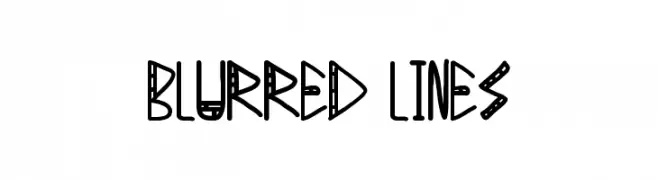 Blurred Lines  Frei Schriftart Herunterladen