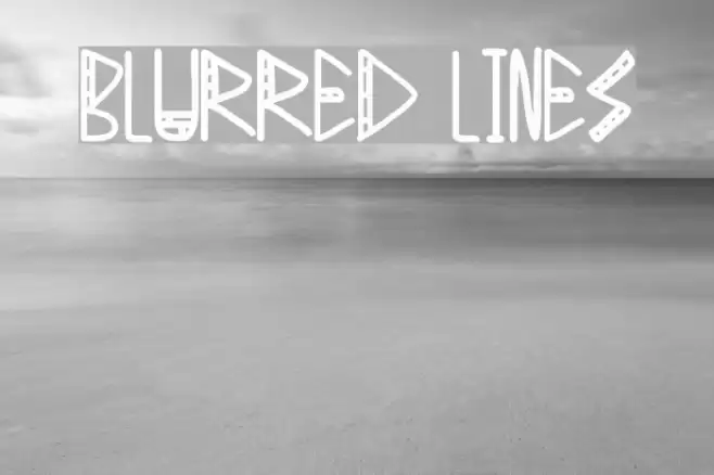 Blurred Lines Schriftart examples