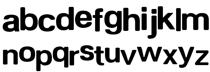 Blurry Font LOWERCASE