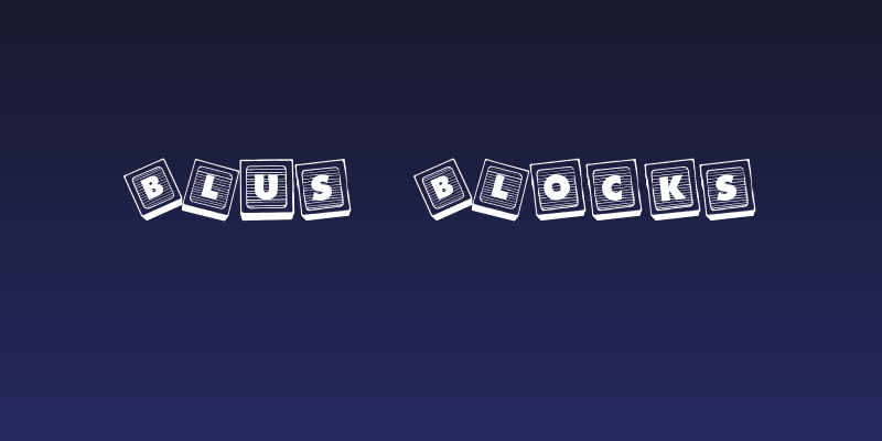 Blu's Blocks Social Header
