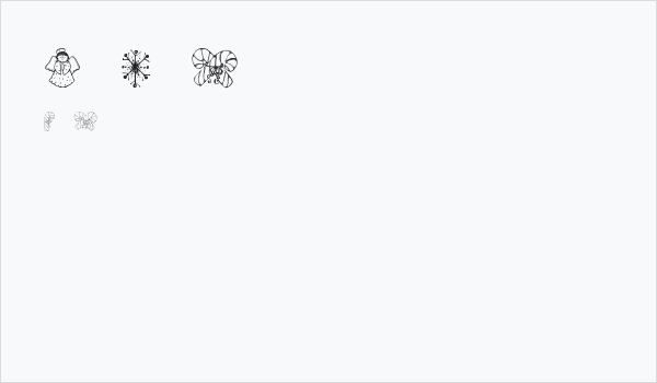 Blu's Holiday Dings Business Card