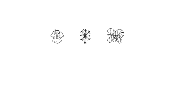 Blu's Holiday Dings Logo