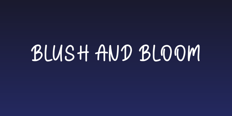 Blush And Bloom Social Header
