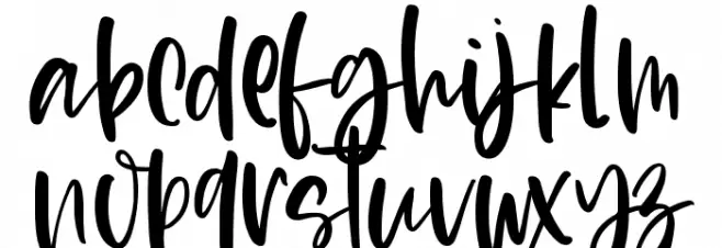 Blush Lovely फ़ॉन्ट लोअरकेस