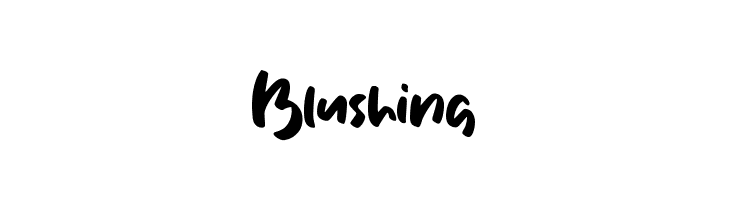 Blushing  font caratteri gratis