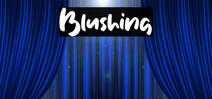 Blushing Font examples
