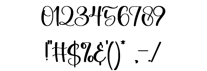Blushmine Font OTHER CHARS