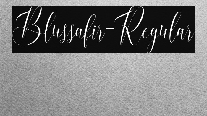 Blussafir-Regular Example 3