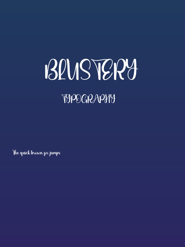 Blustery Poster