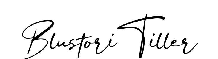 Blustori Tiller  フリーフォントのダウンロード
