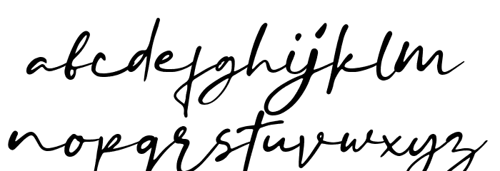 Blustori Tiller Font LOWERCASE