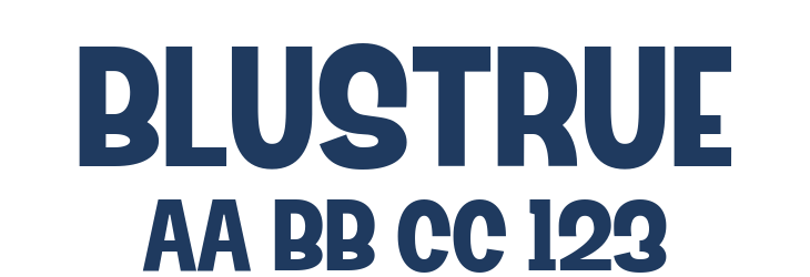 Blustrue Font Preview