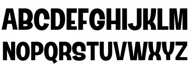 Blustrue خط أحرف كبيرة