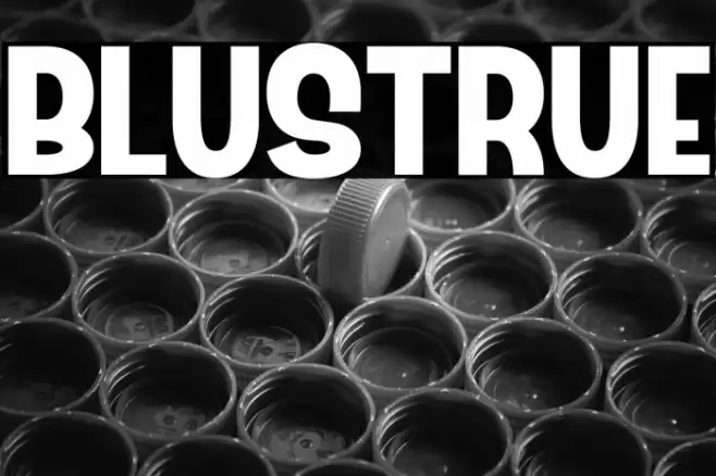 Blustrue Font examples