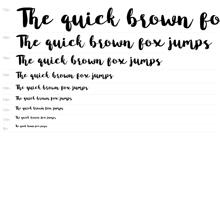 Blusty Script Free Regular Waterfall