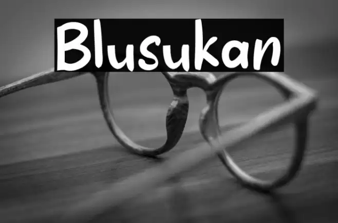Blusukan Font examples