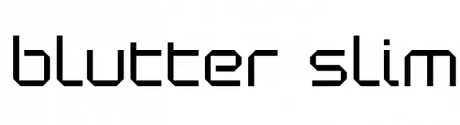 Blutter Slim  baixar fontes gratis