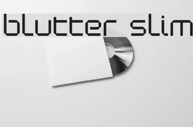 Blutter Slim Font examples