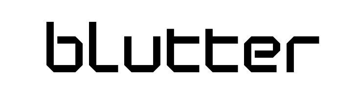 Blutter Font
