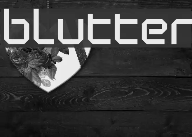 Blutter Font examples