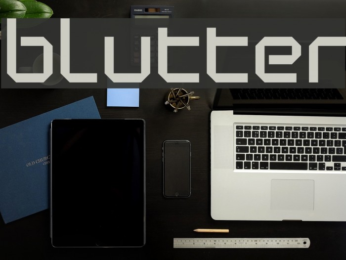 Blutter Font examples
