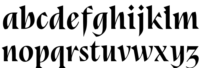 Bluu Next Bold Italic Font LOWERCASE