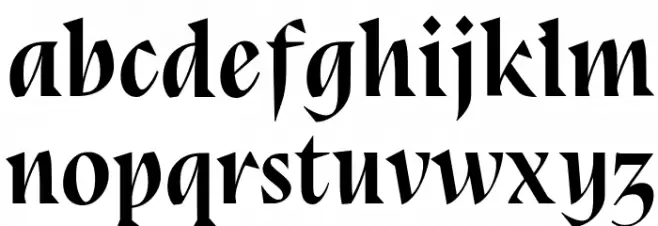 Bluu Next Bold Italic Caratteri MINUSCOLO