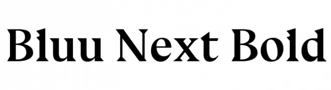 Bluu Next Bold  تنزيل الخطوط