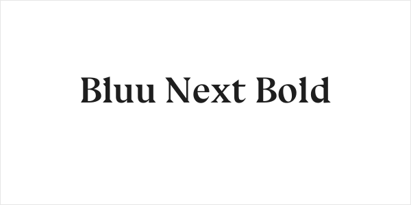 Bluu Next Bold Logo